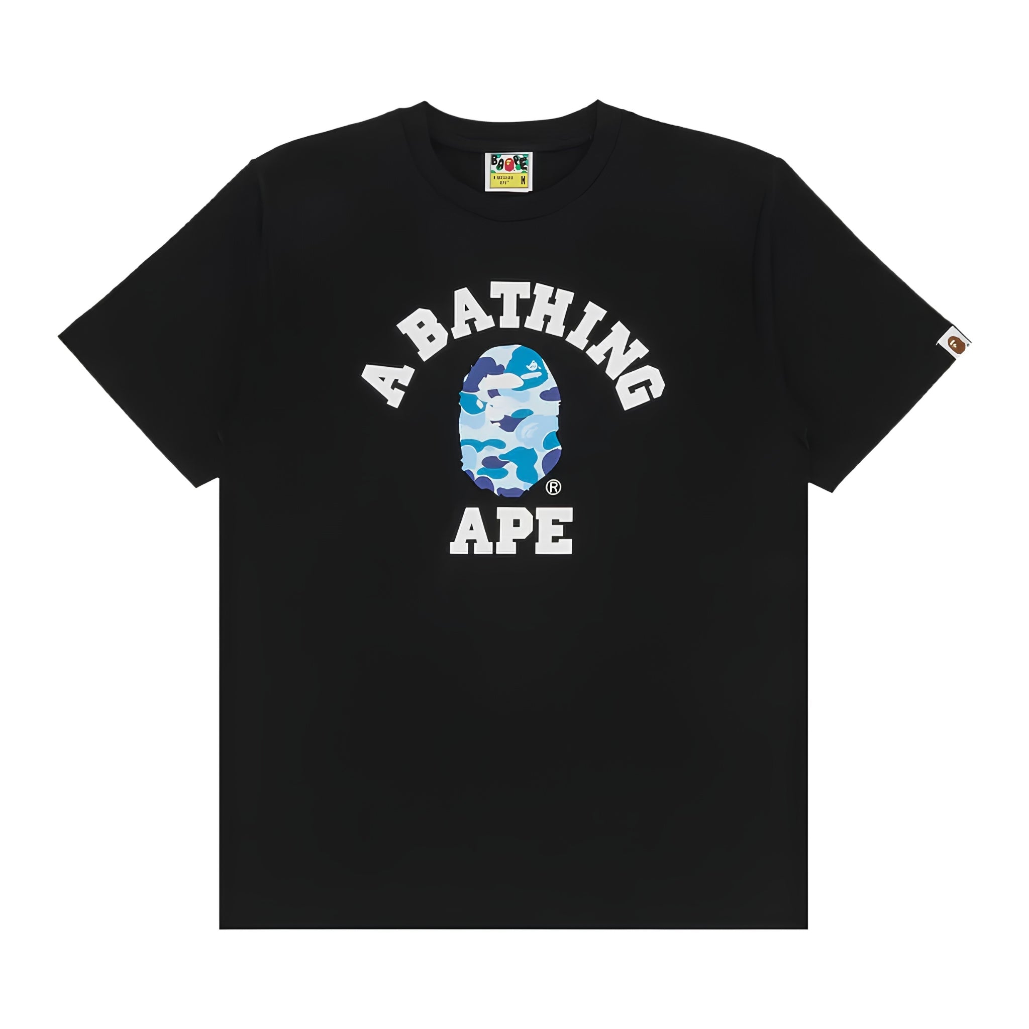 BAPE ABC Camo College Tee 'Black/Blue' - Hype World