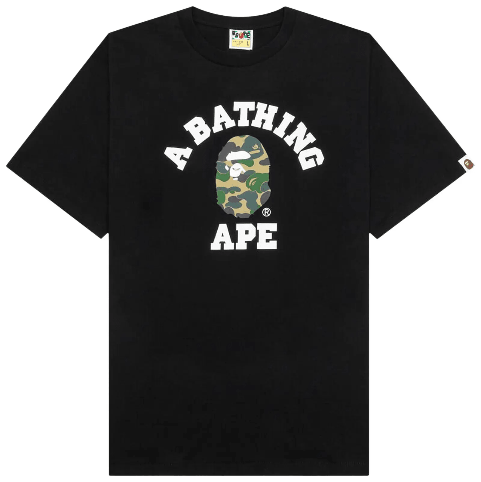BAPE ABC Camo College Tee 'Black/Green' - Hype World