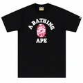 BAPE ABC Camo College Tee 'Black/Pink' - Hype World