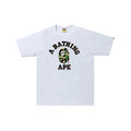 BAPE ABC Camo College Tee 'White/Green' - Hype World