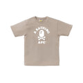 Bape Captain Ape Crossbone Tee (Beige) - Hype World