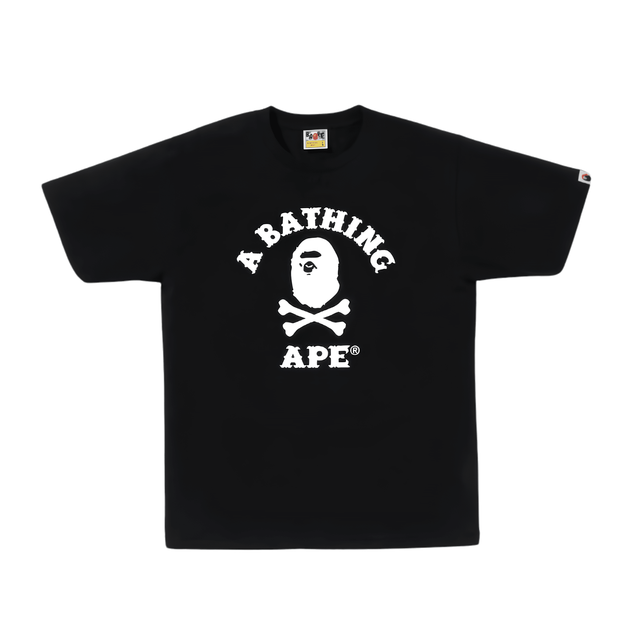 Bape Captain Ape Crossbone Tee (Black) - Hype World