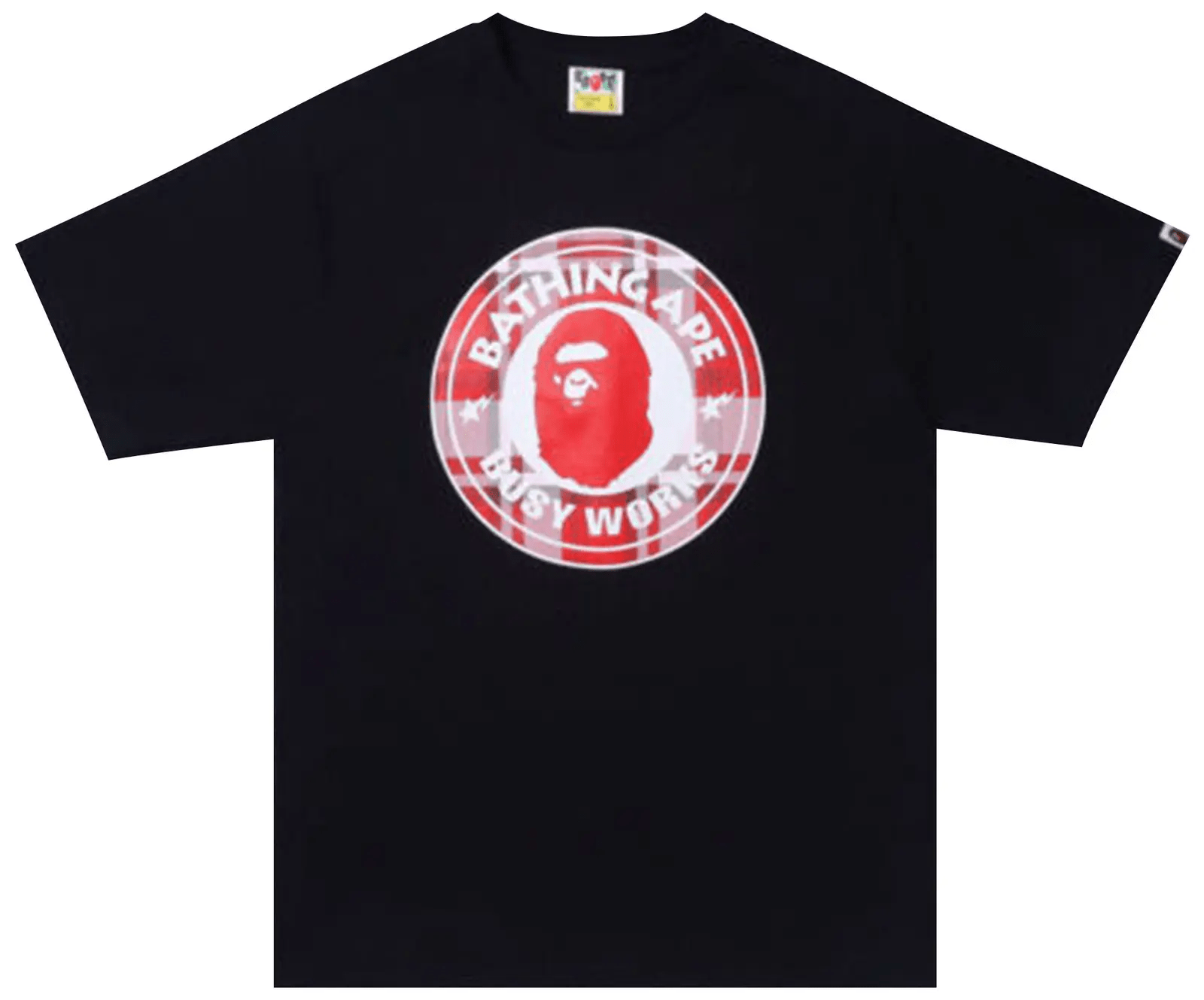 BAPE Check Gift Busy Works Tee 'Black' - Hype World