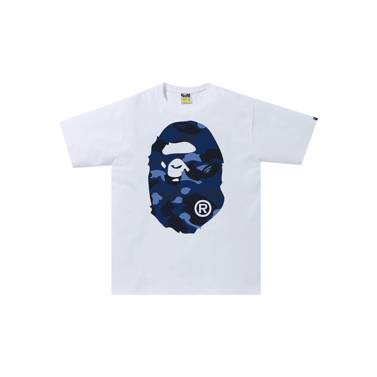 BAPE Color Camo Big Ape Head Tee (White/Blue) - Hype World