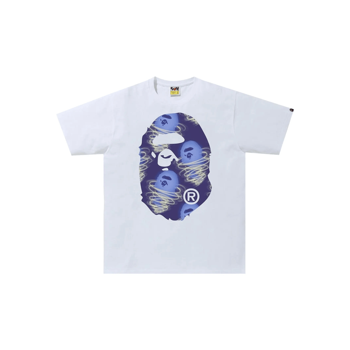 BAPE Storm Big Ape Head Tee (White/Purple) - Hype World