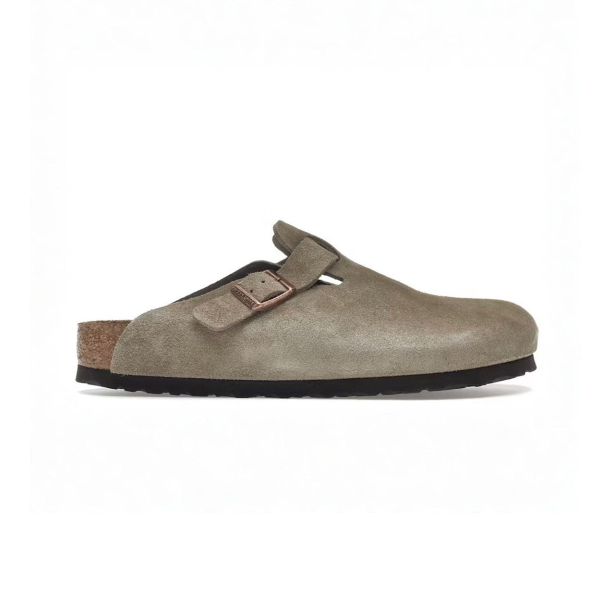 Birkenstock Boston Soft Footbed Suede Taupe - Hype World
