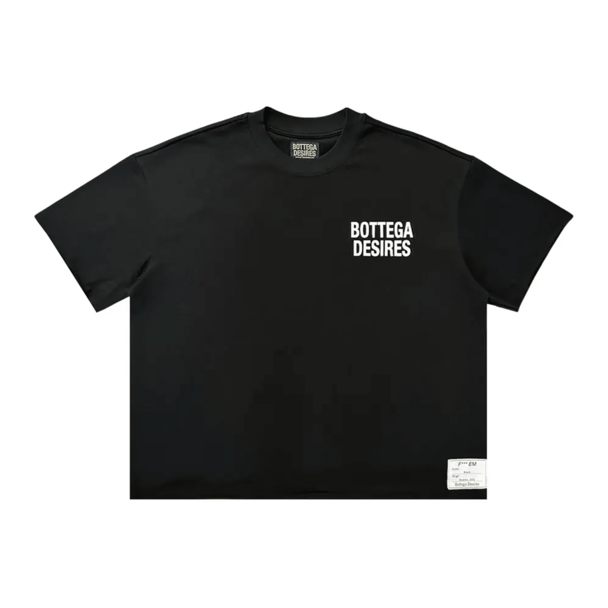 Bottega Desires Fuck Em Black T-shirt - Hype World