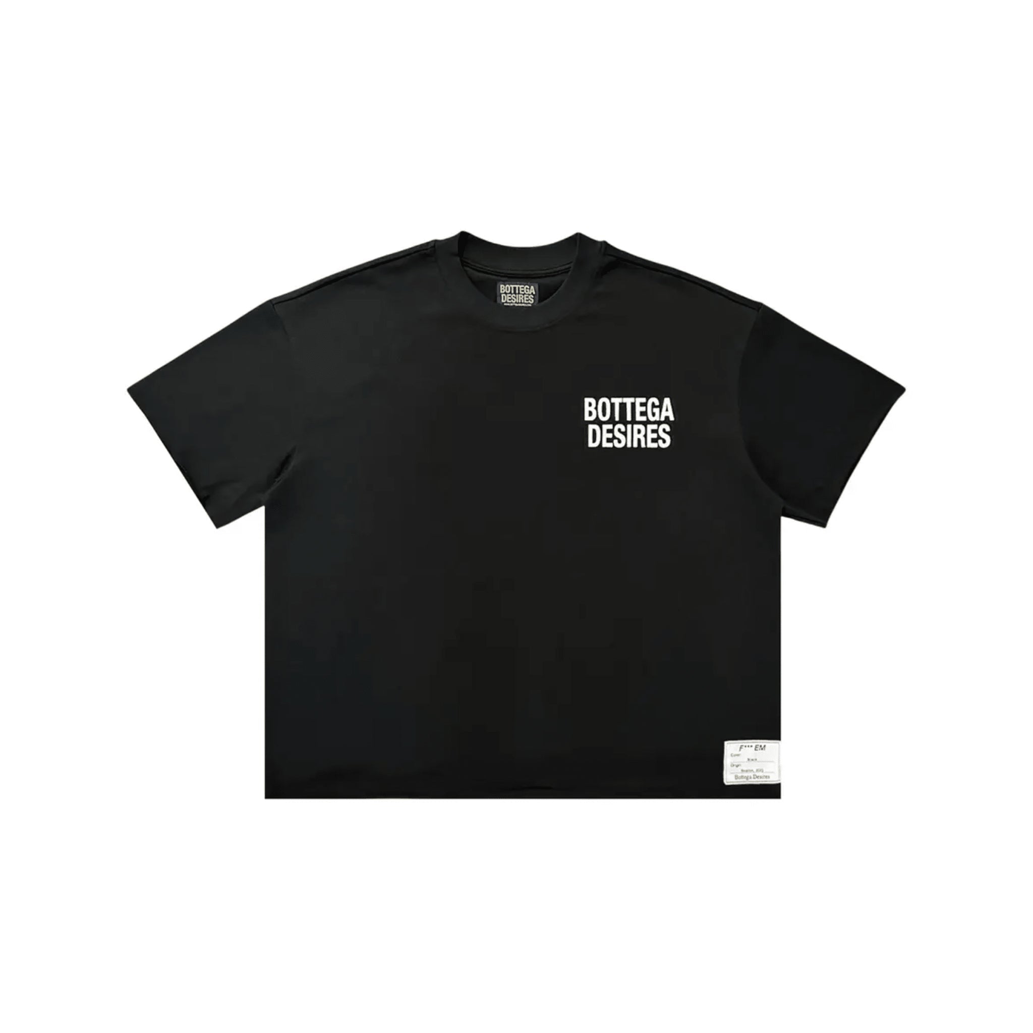 Bottega Desires Fuck Em Black T-shirt - Hype World