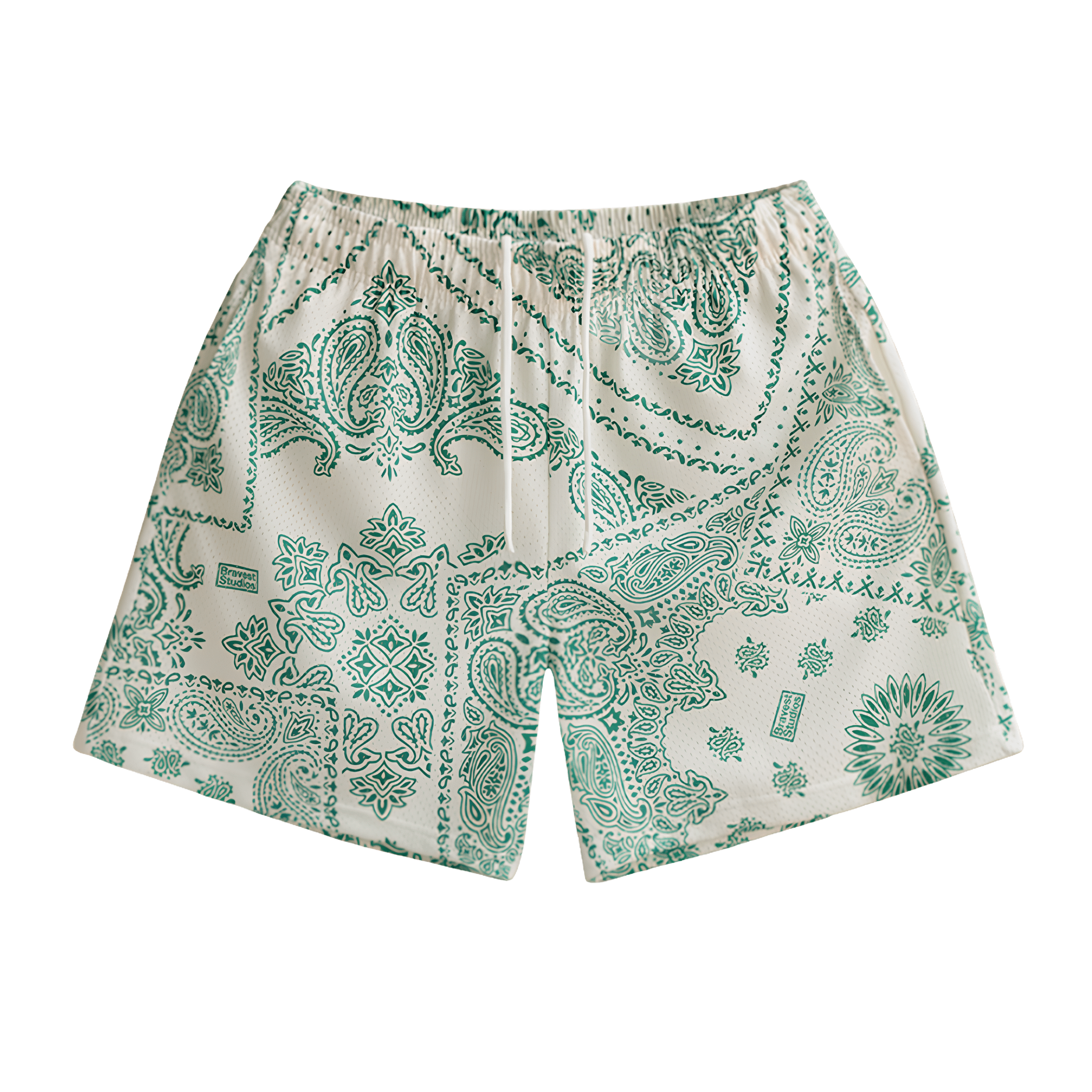 Bravest Studios "Green Paisley" Shorts - Hype World