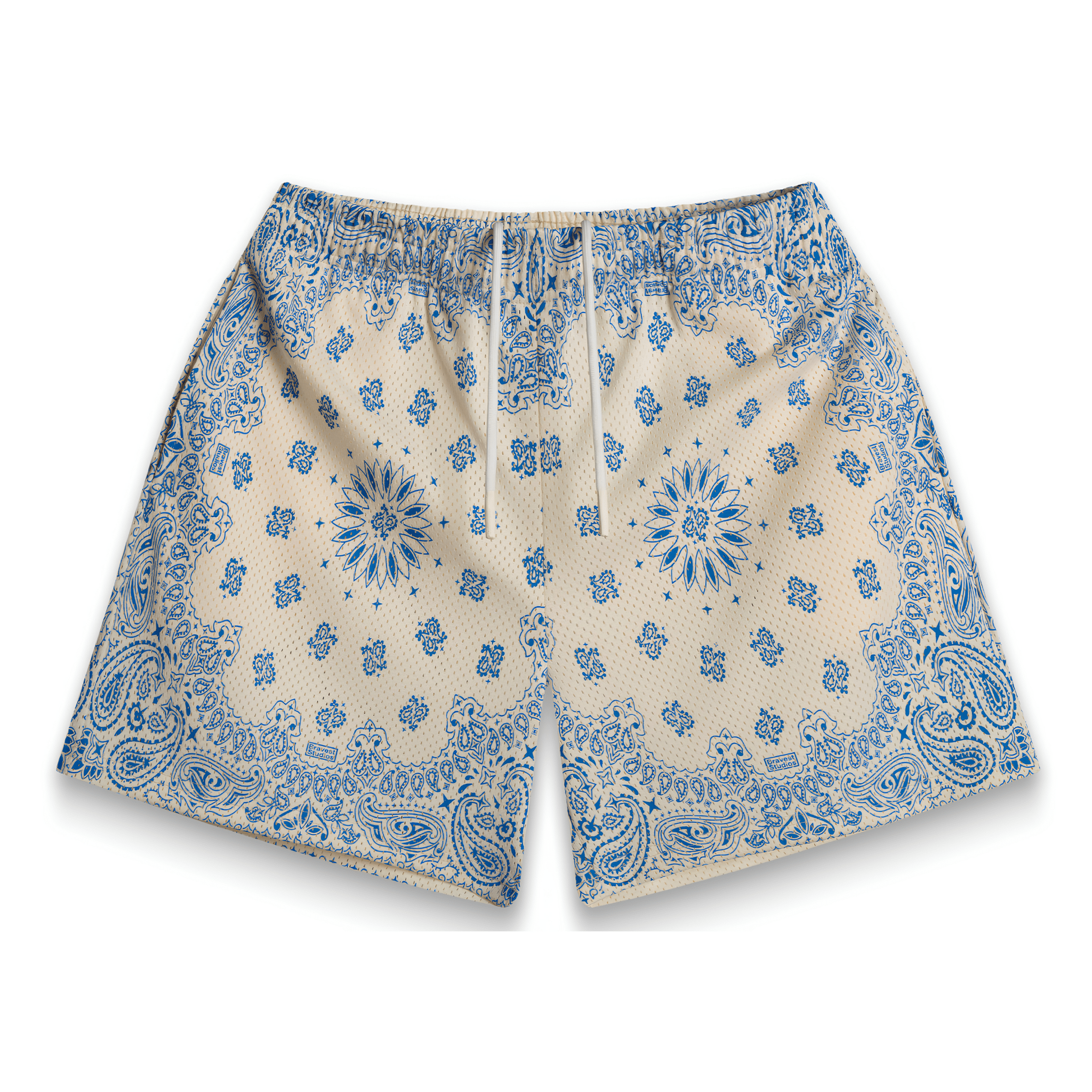 Bravest Studios Short "Screenprinted Paisley Cream" - Hype World