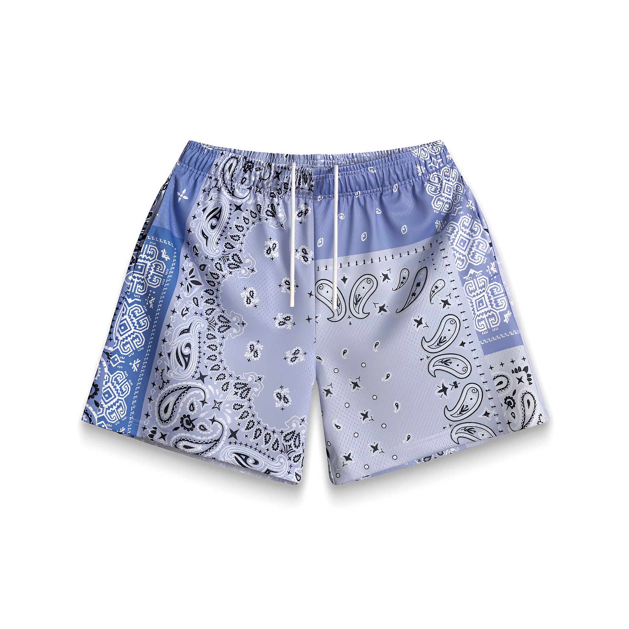 Bravest Studios "Sky Patchwork Paisley Shorts" - Hype World