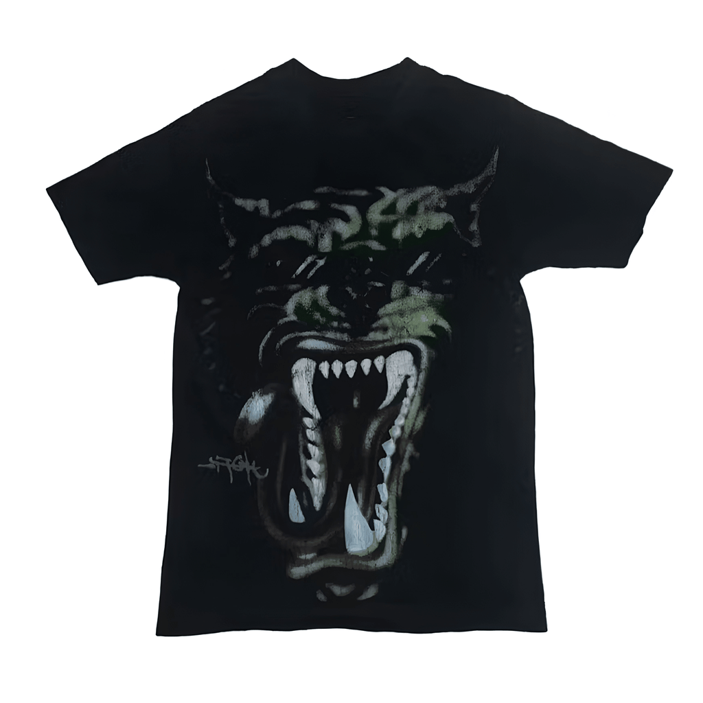 Cactus Jack by Travis Scott Green Hyena Tour Tee 'Black' - Hype World