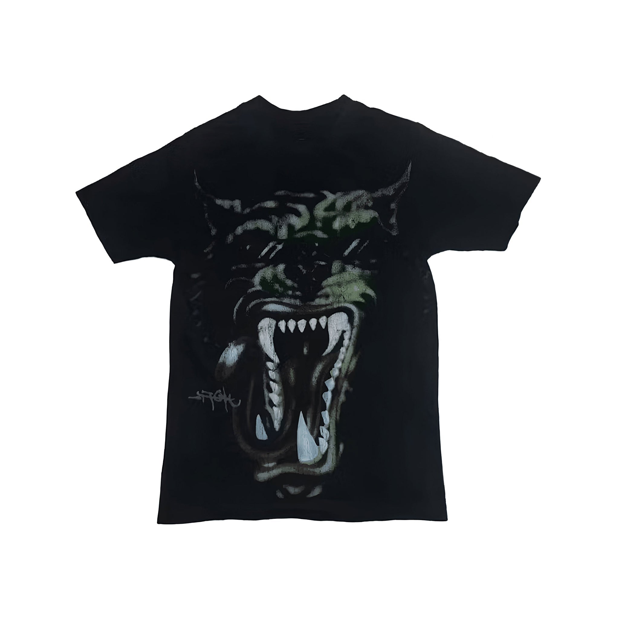 Cactus Jack by Travis Scott Green Hyena Tour Tee 'Black' - Hype World