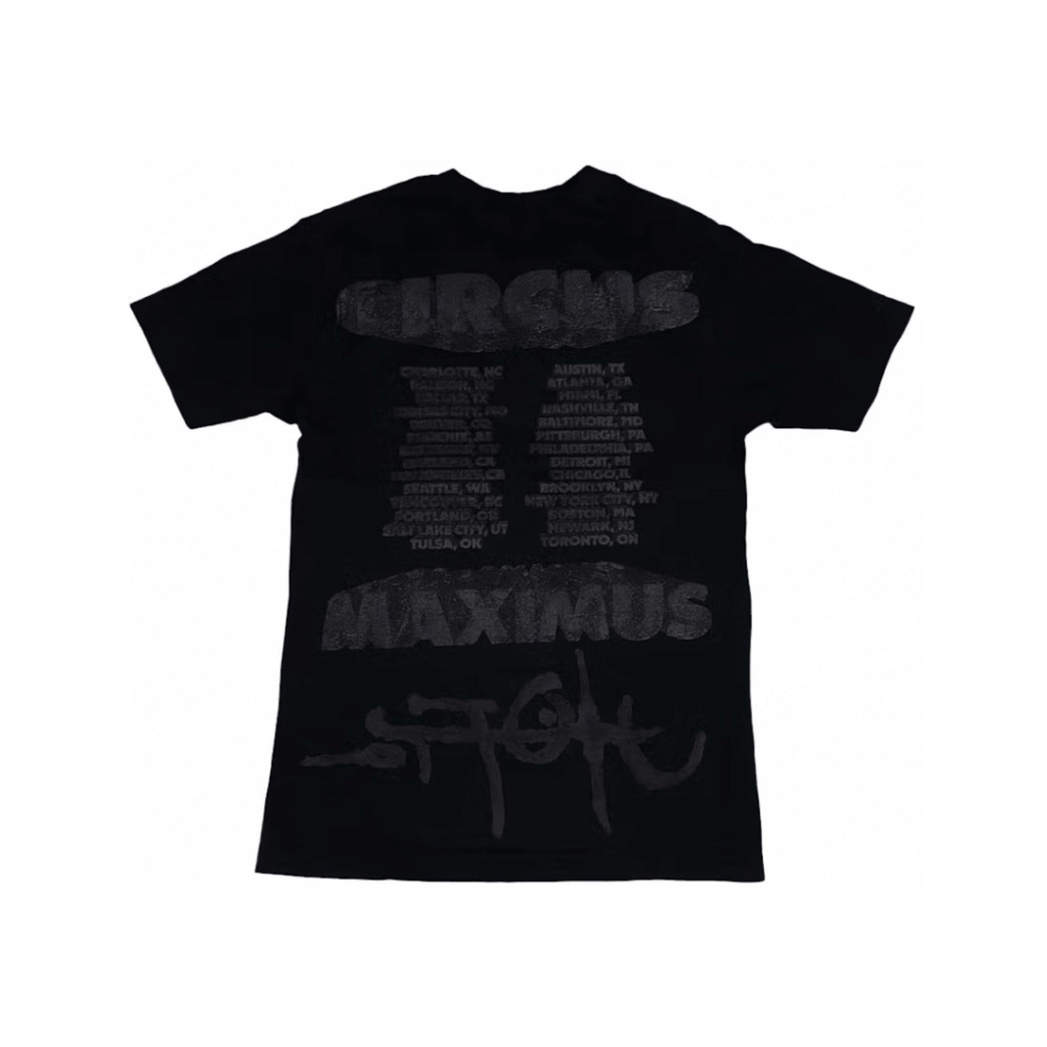 Cactus Jack by Travis Scott Green Hyena Tour Tee 'Black' - Hype World