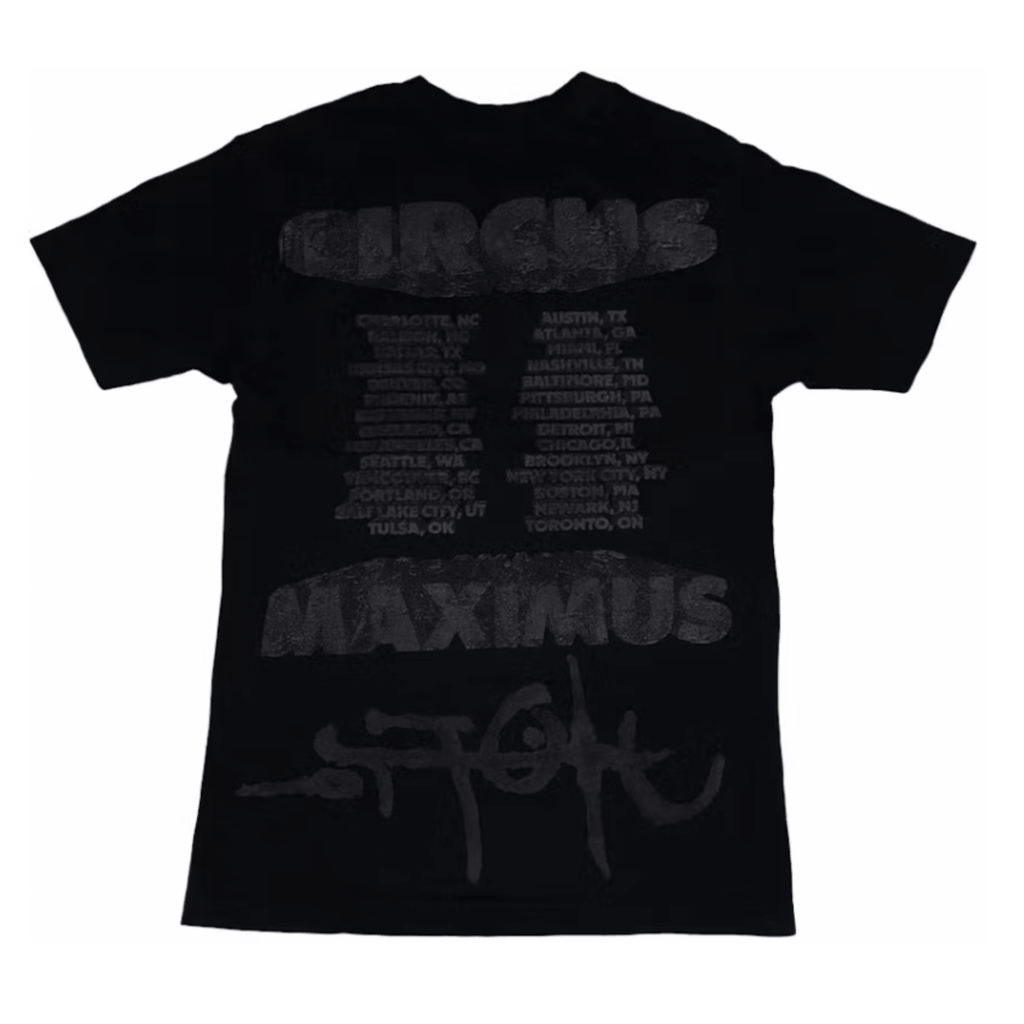 Cactus Jack by Travis Scott Green Hyena Tour Tee 'Black' - Hype World