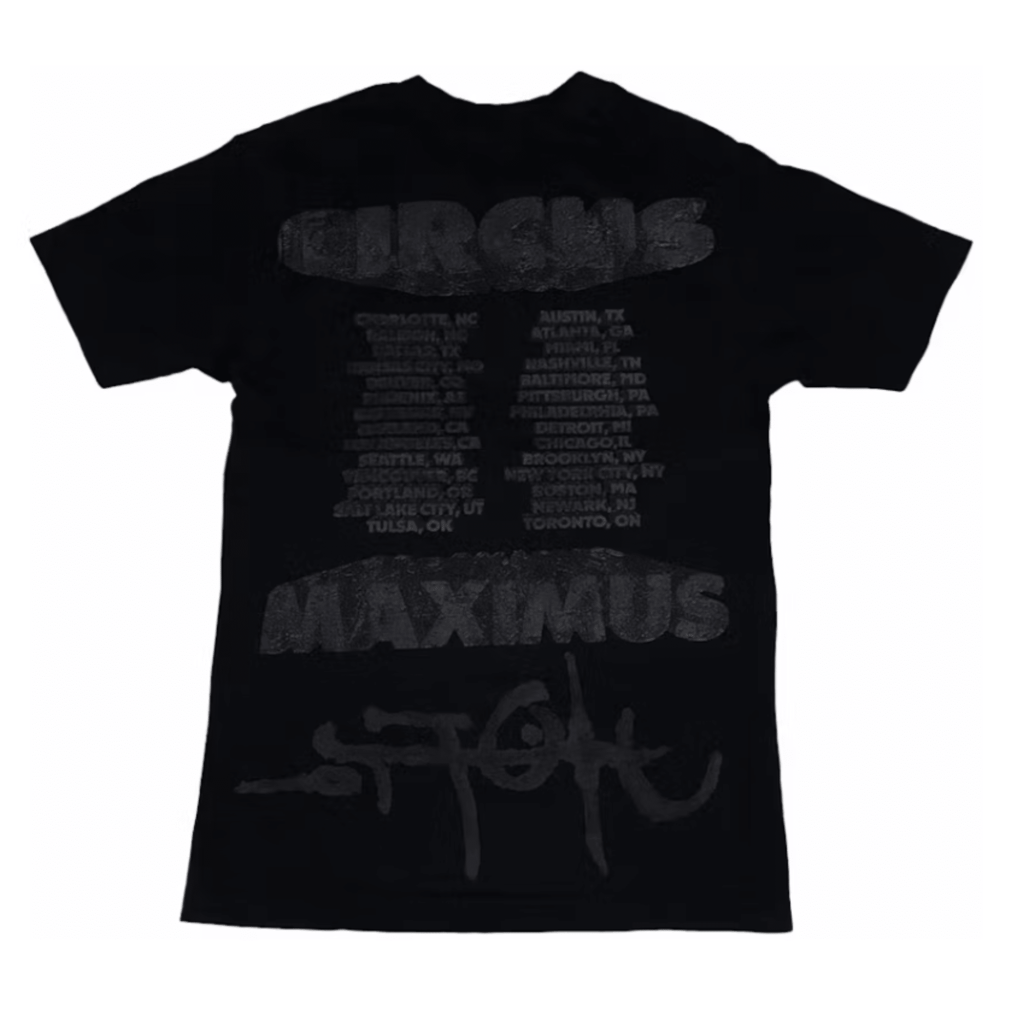 Cactus Jack by Travis Scott Green Hyena Tour Tee 'Black' - Hype World