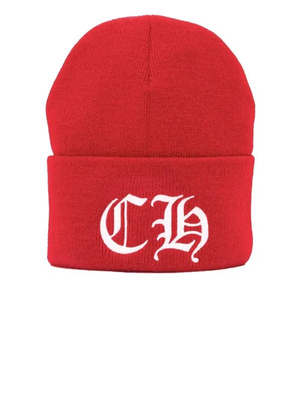 Chrome Hearts Logo Beanie Red - Hype World