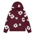 Denim Tears Cotton Wreath Hoodie Burgundy - Hype World