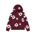 Denim Tears Cotton Wreath Hoodie Burgundy - Hype World