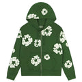 Denim Tears Cotton Wreath Hoodie "Green" Zip Up - Hype World