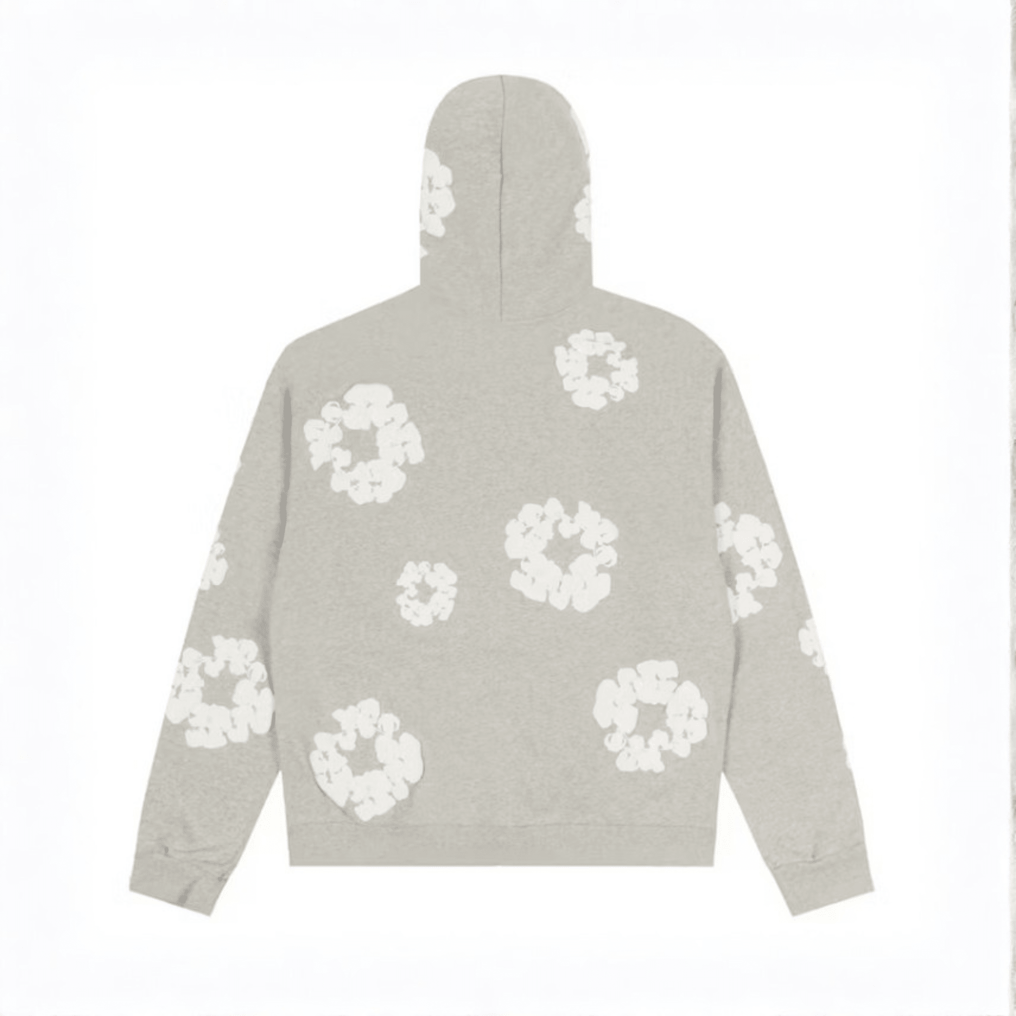 Denim Tears Cotton Wreath Hoodie "Grey" Zip Up - Hype World