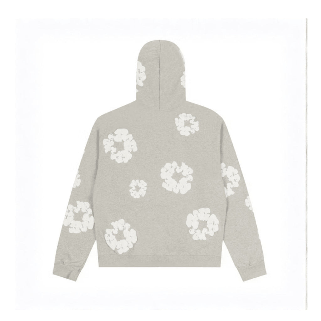 Denim Tears Cotton Wreath Hoodie "Grey" Zip Up - Hype World