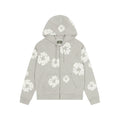 Denim Tears Cotton Wreath Hoodie "Grey" Zip Up - Hype World
