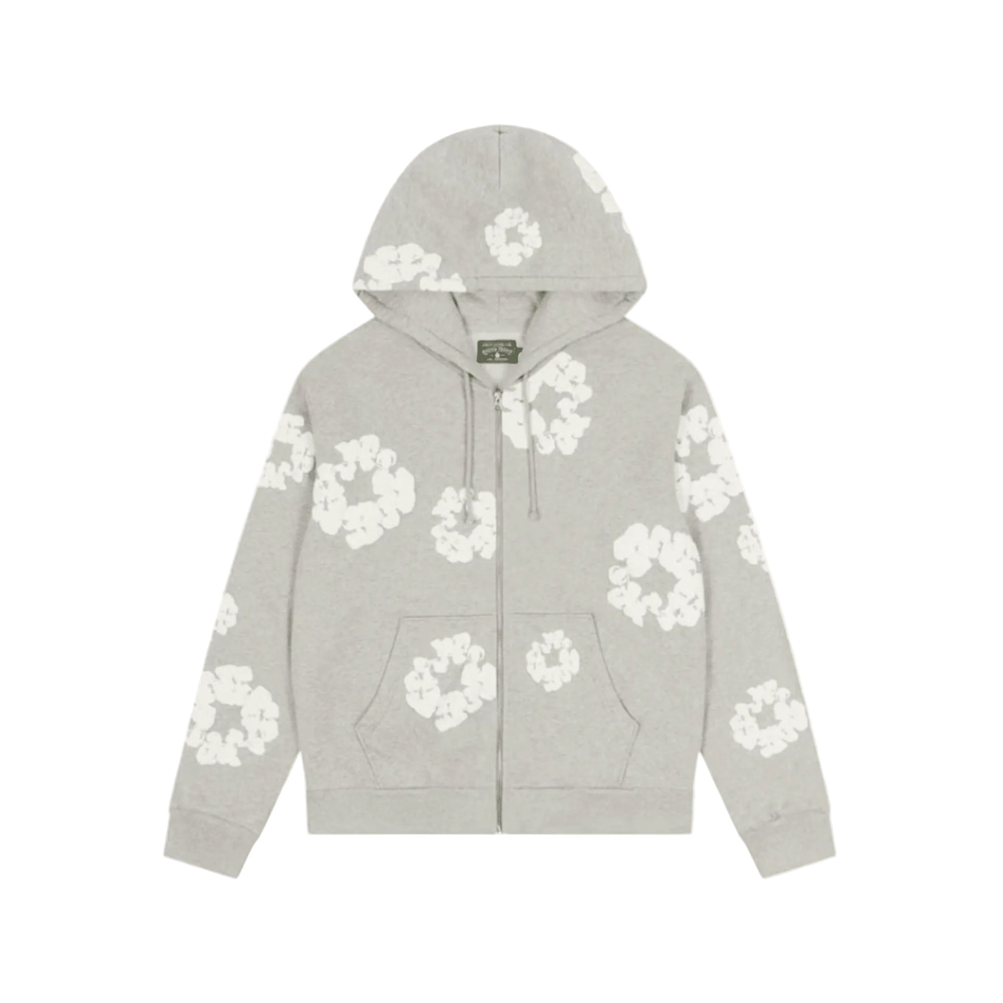 Denim Tears Cotton Wreath Hoodie "Grey" Zip Up - Hype World