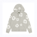 Denim Tears Cotton Wreath Hoodie "Grey" Zip Up - Hype World