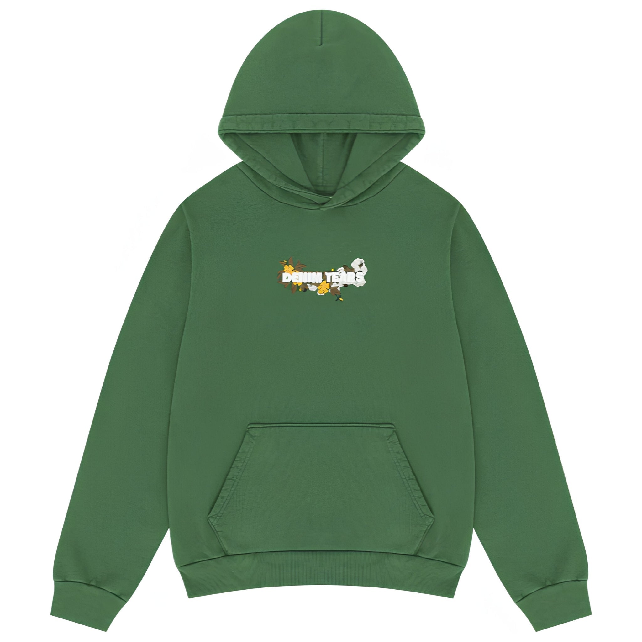 Denim Tears Embroidered Logo Hoodie Green - Hype World