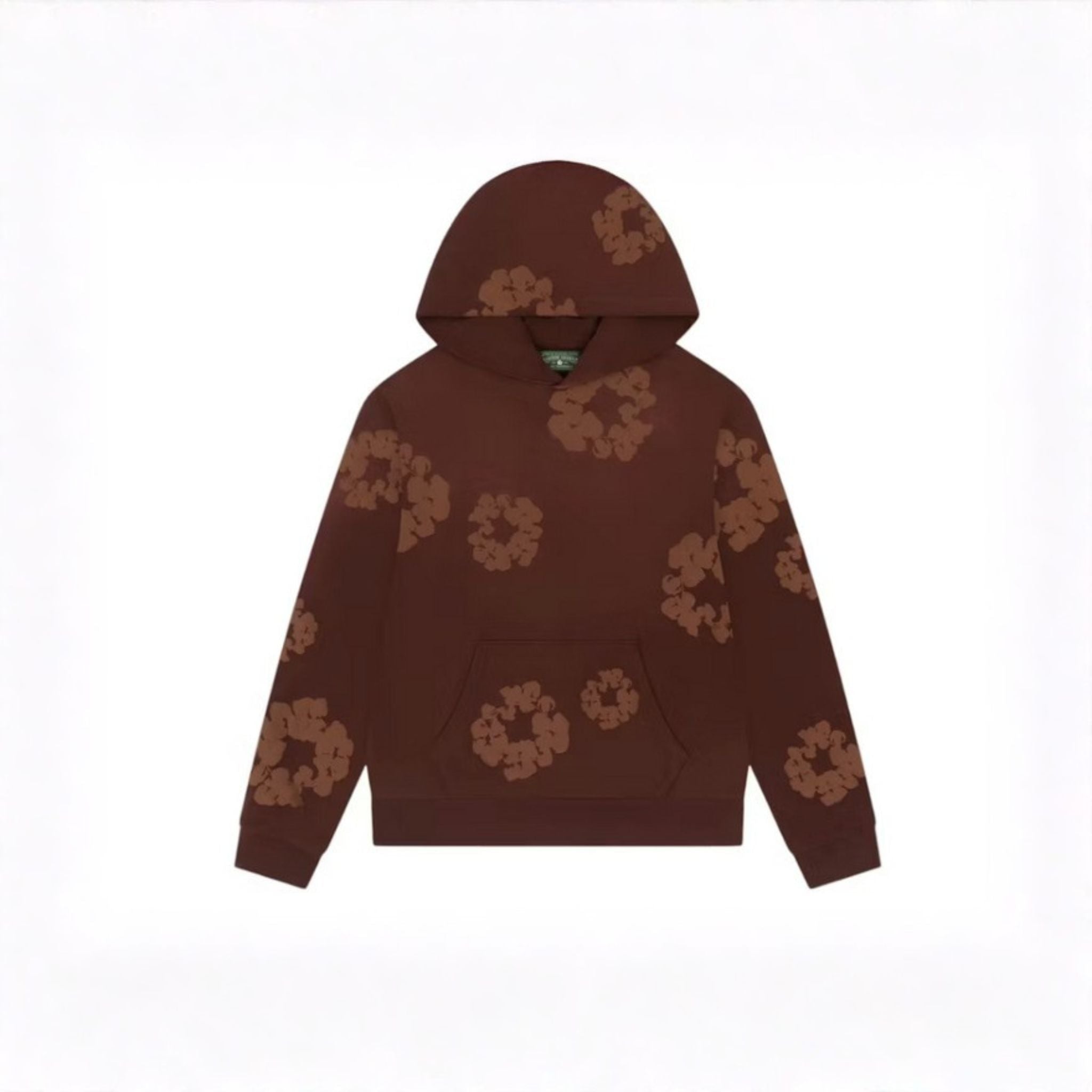 Denim Tears Mono Cotton Wreath Hoodie Brown - Hype World