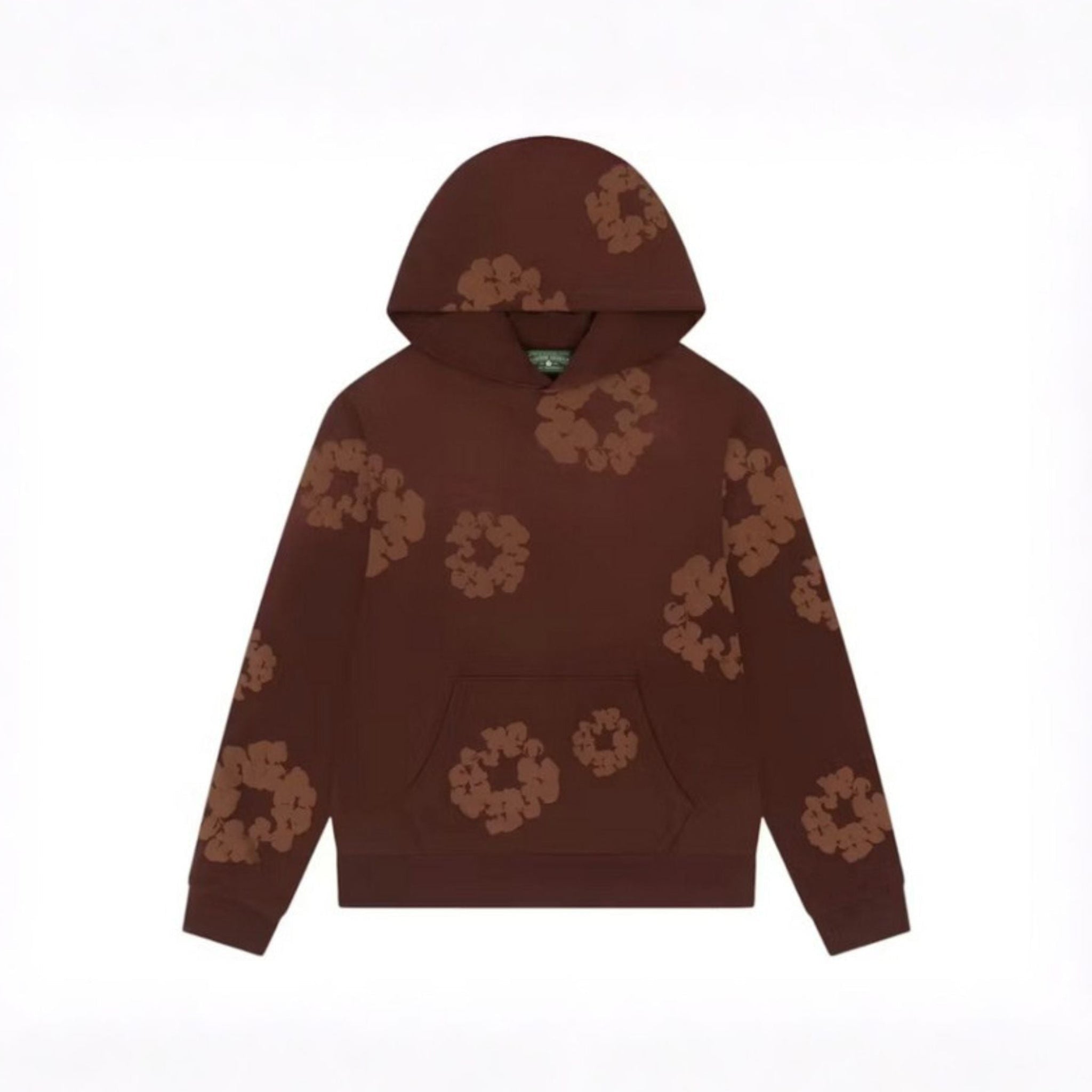 Denim Tears Mono Cotton Wreath Hoodie Brown - Hype World