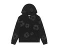 Denim Tears Mono Cotton Wreath Zip Hoodie "Black" - Hype World