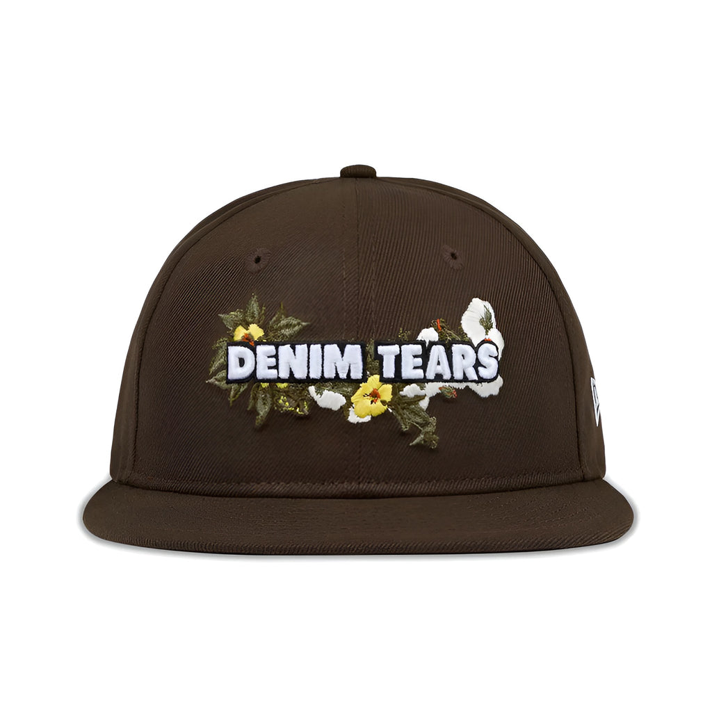 Denim Tears New Era Floral Logo Cap 'Brown' - Hype World