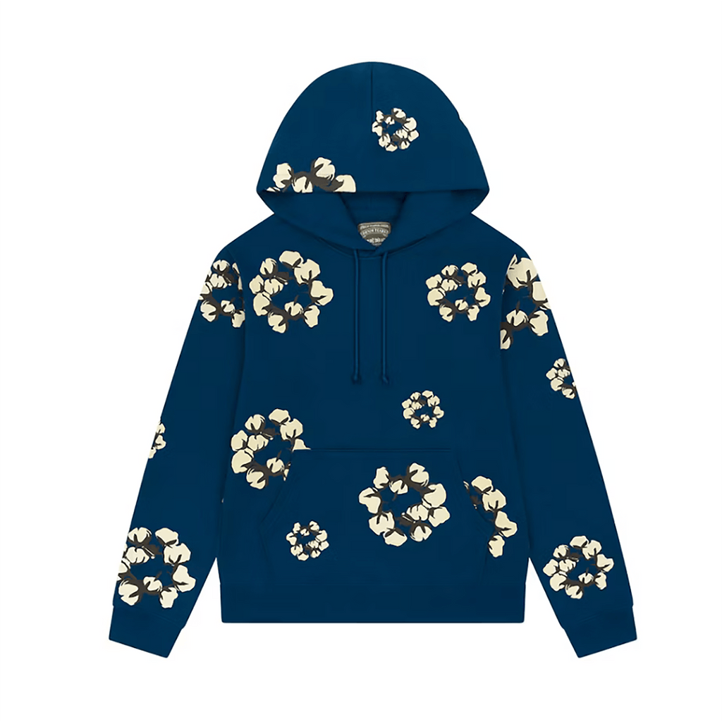 Denim Tears x CPFM Cactus Tears Wreath Hoodie Navy - Hype World