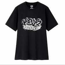 Kaws × Uniqulo Wordmark Tee Black