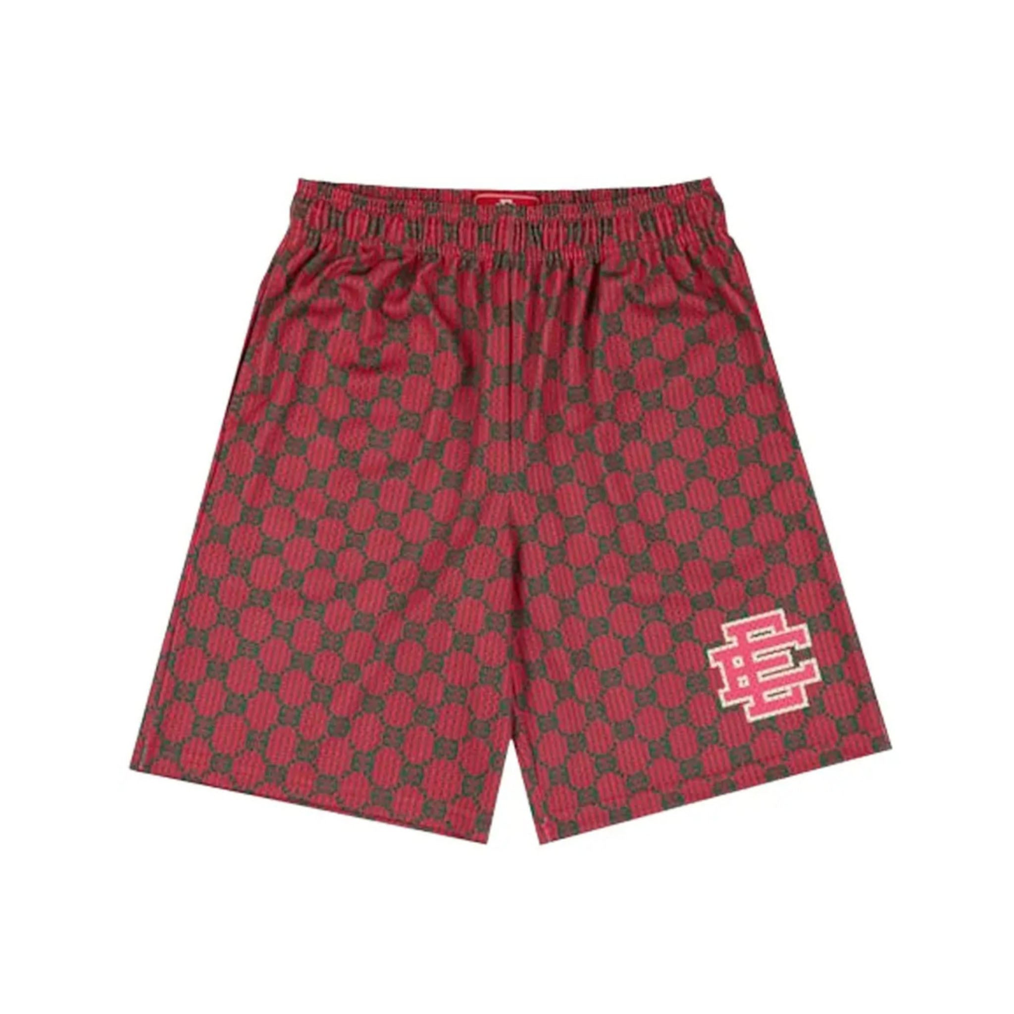 Eric Emanuel EE Baggy Shorts “Red EE Print/Red” - Hype World
