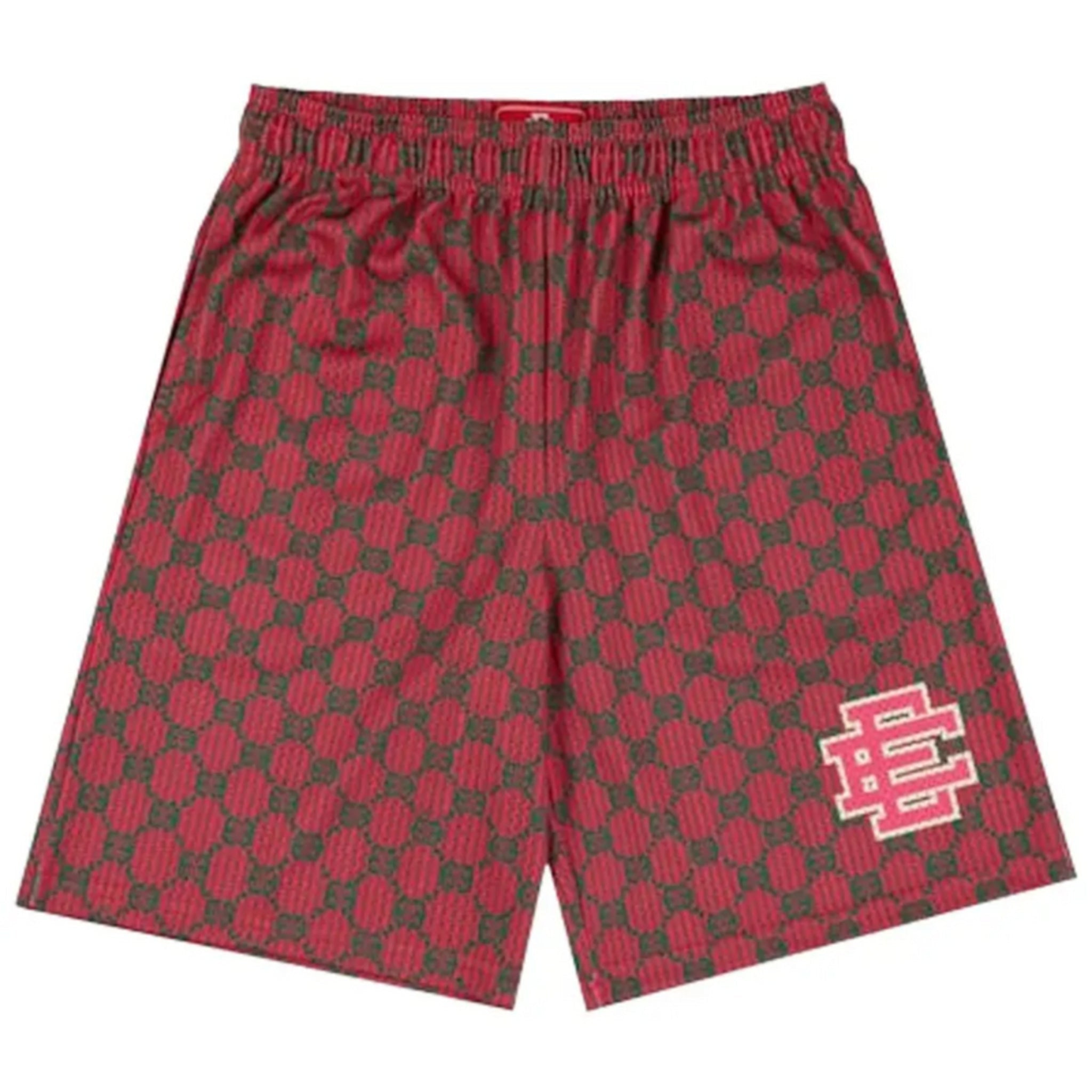 Eric Emanuel EE Baggy Shorts “Red EE Print/Red” - Hype World