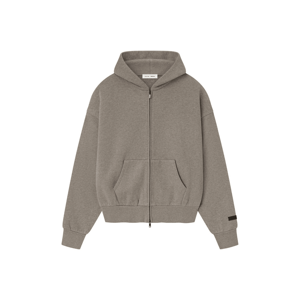 Fear of God Essentials Classic Fleece Zip-Up Hoodie Homestead Heather - Hype World