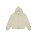 Fear of God Essentials Classic Full Zip Hoodie 'Heather Stone' - Hype World