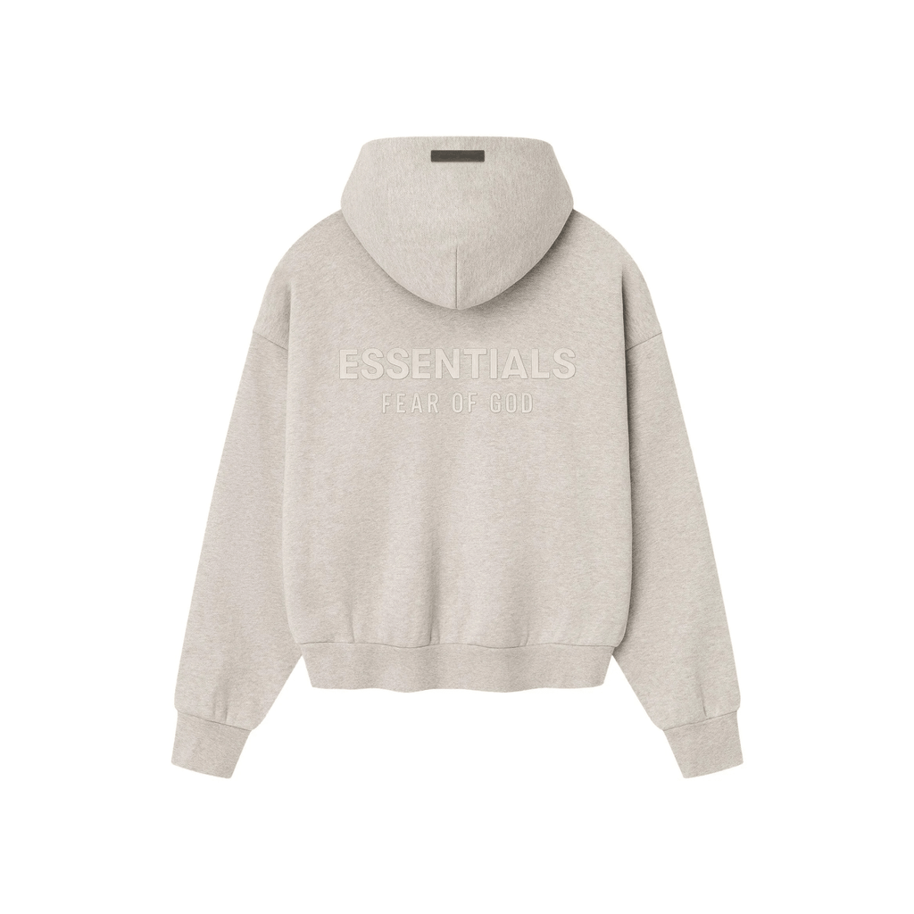 Fear of God Essentials Classic Hoodie 'Heather Stone' - Hype World