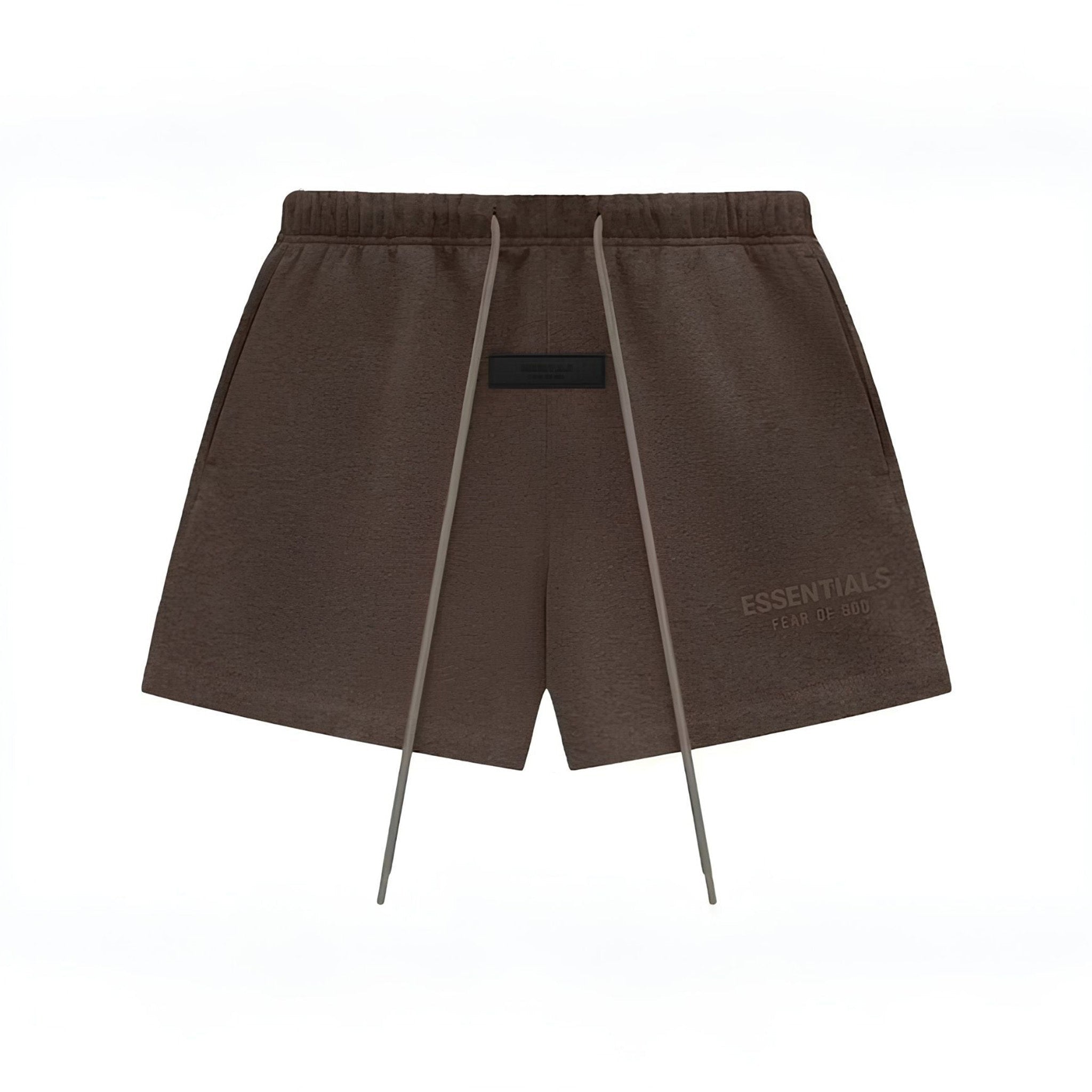 Fear of God Essentials Core Collection Sweatshort "Heather Wood" - Hype World