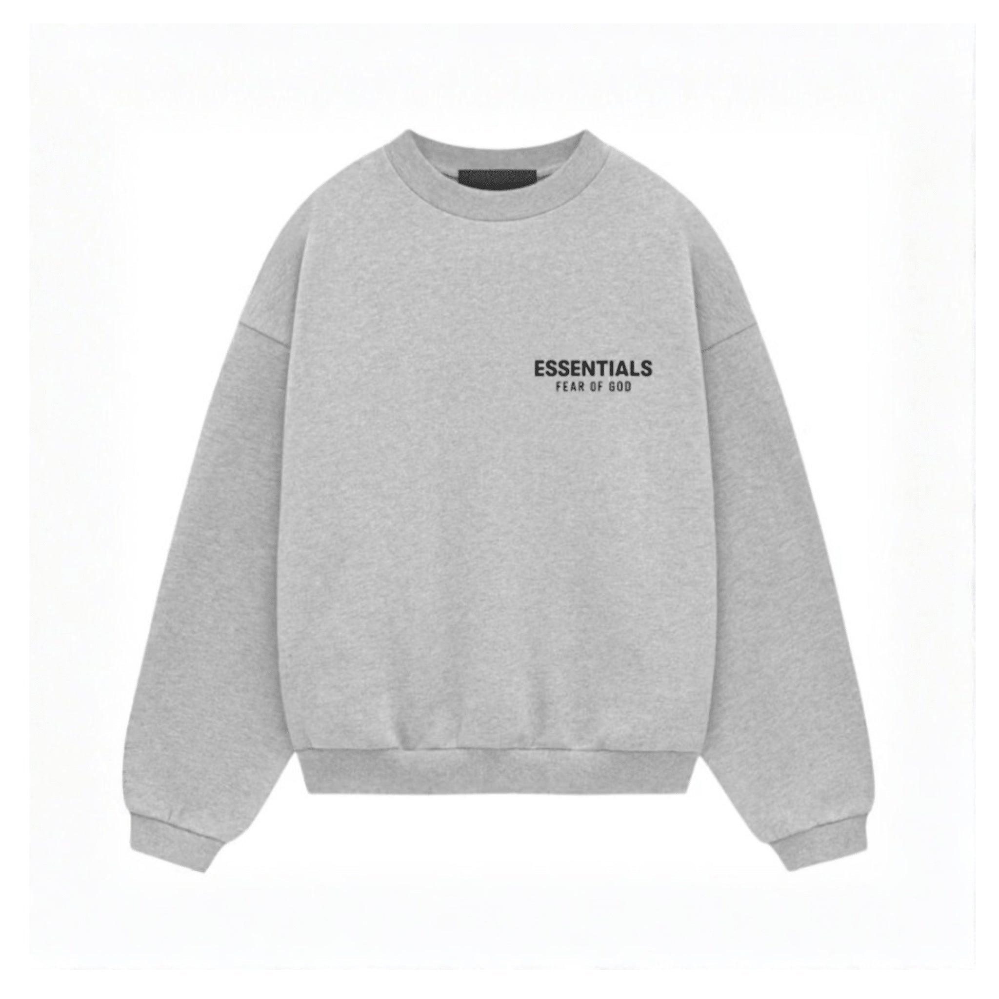 Fear of God Essentials Fleece Crewneck (FW24) "Light Heather Gray" - Hype World