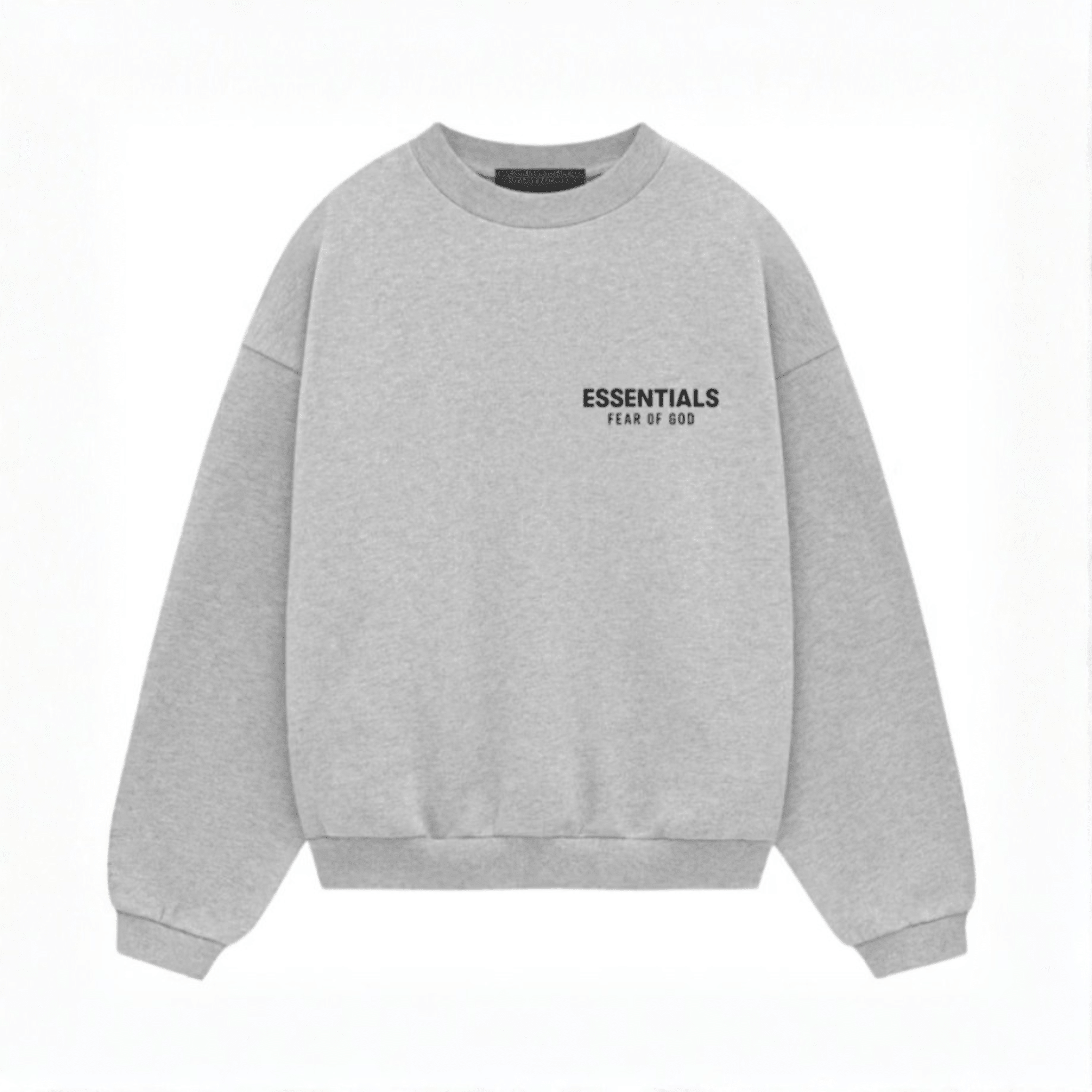 Fear of God Essentials Fleece Crewneck (FW24) "Light Heather Gray" - Hype World