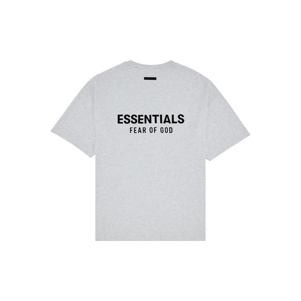 Fear of God Essentials Jersey Crewneck Tee 'Light Heather Grey' - Hype World