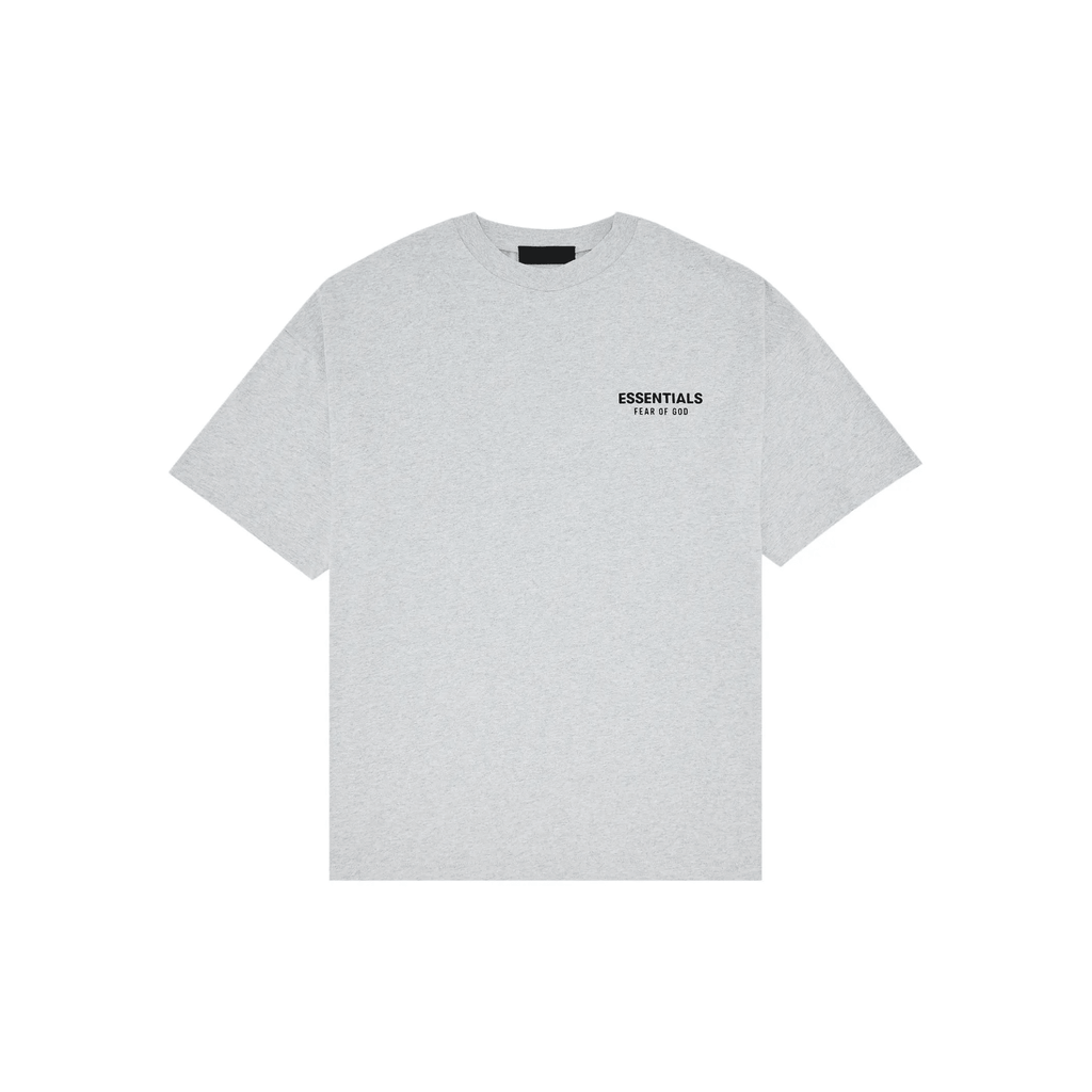 Fear of God Essentials Jersey Crewneck Tee 'Light Heather Grey' - Hype World