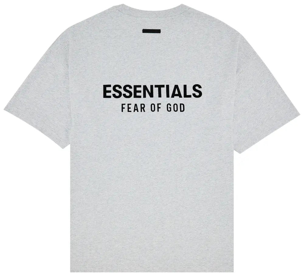 Fear of God Essentials Jersey Crewneck Tee 'Light Heather Grey' - Hype World