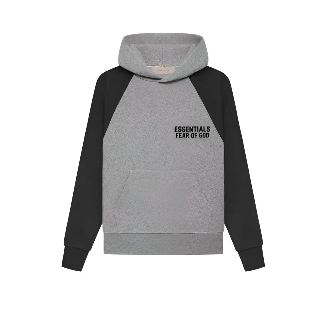 Fear of God Essentials Kids Raglan Hoodie 'Dark Oatmeal' - Hype World