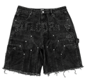 Floor914 BLACK WASH WORKMAN JORTS - Hype World