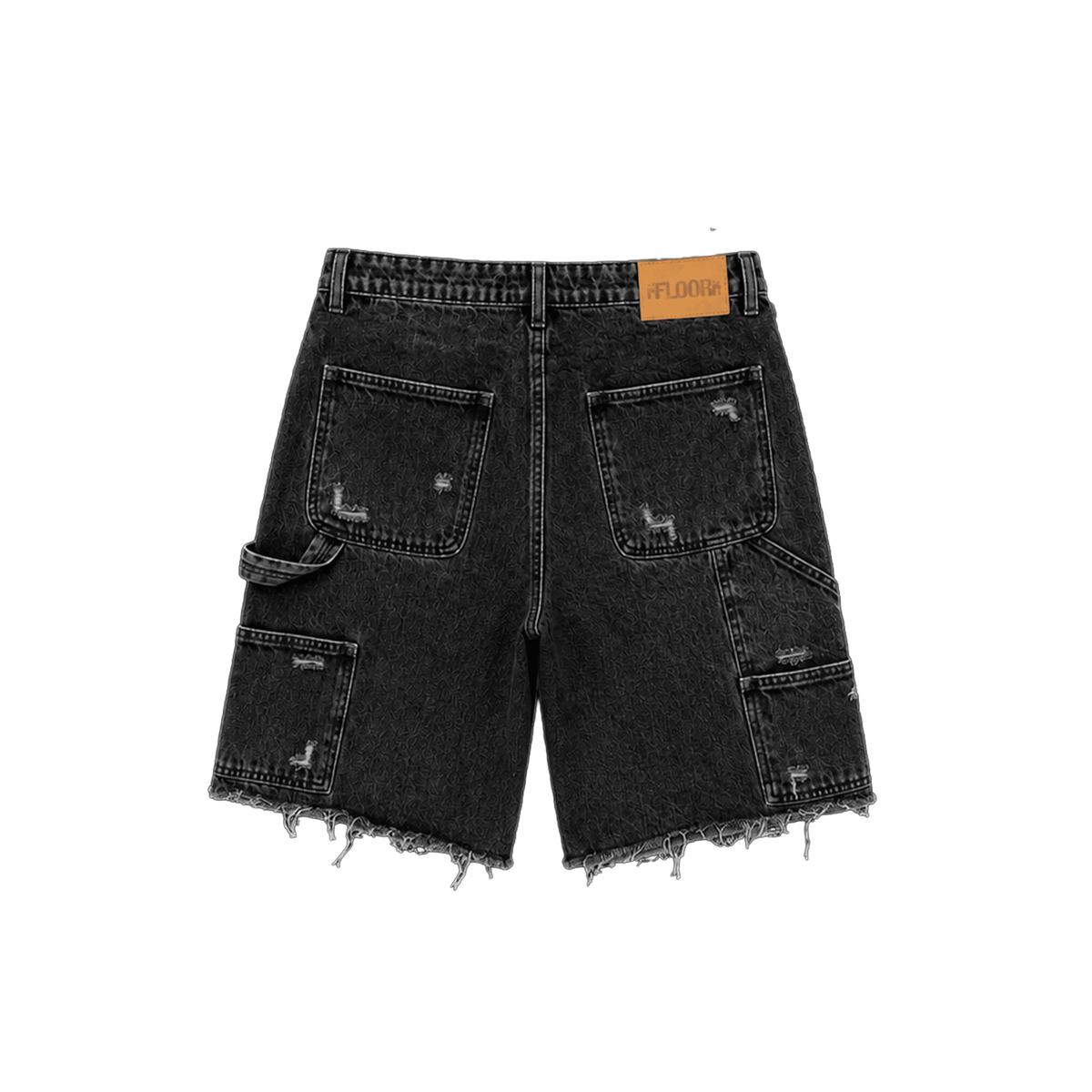 Floor914 BLACK WASH WORKMAN JORTS - Hype World